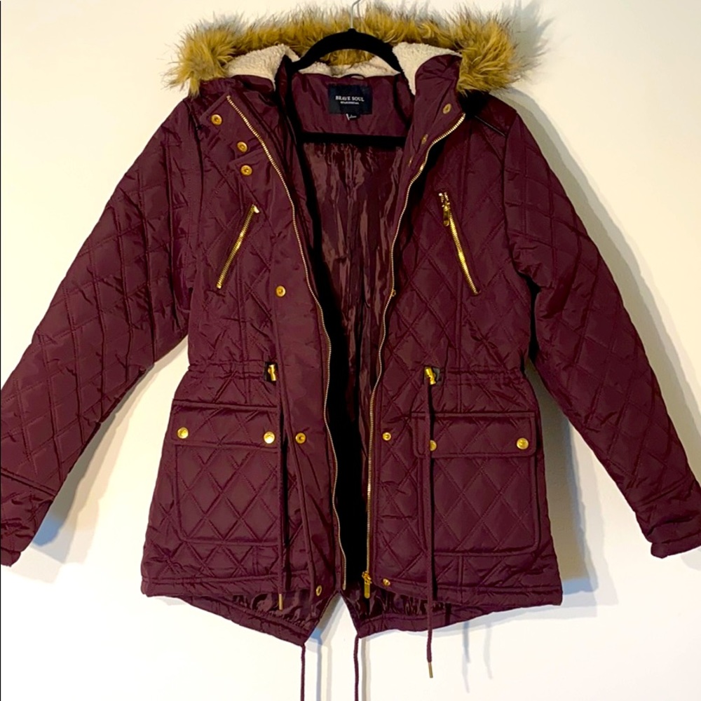 Brave Soul - Women’s Quilted Parka Coat